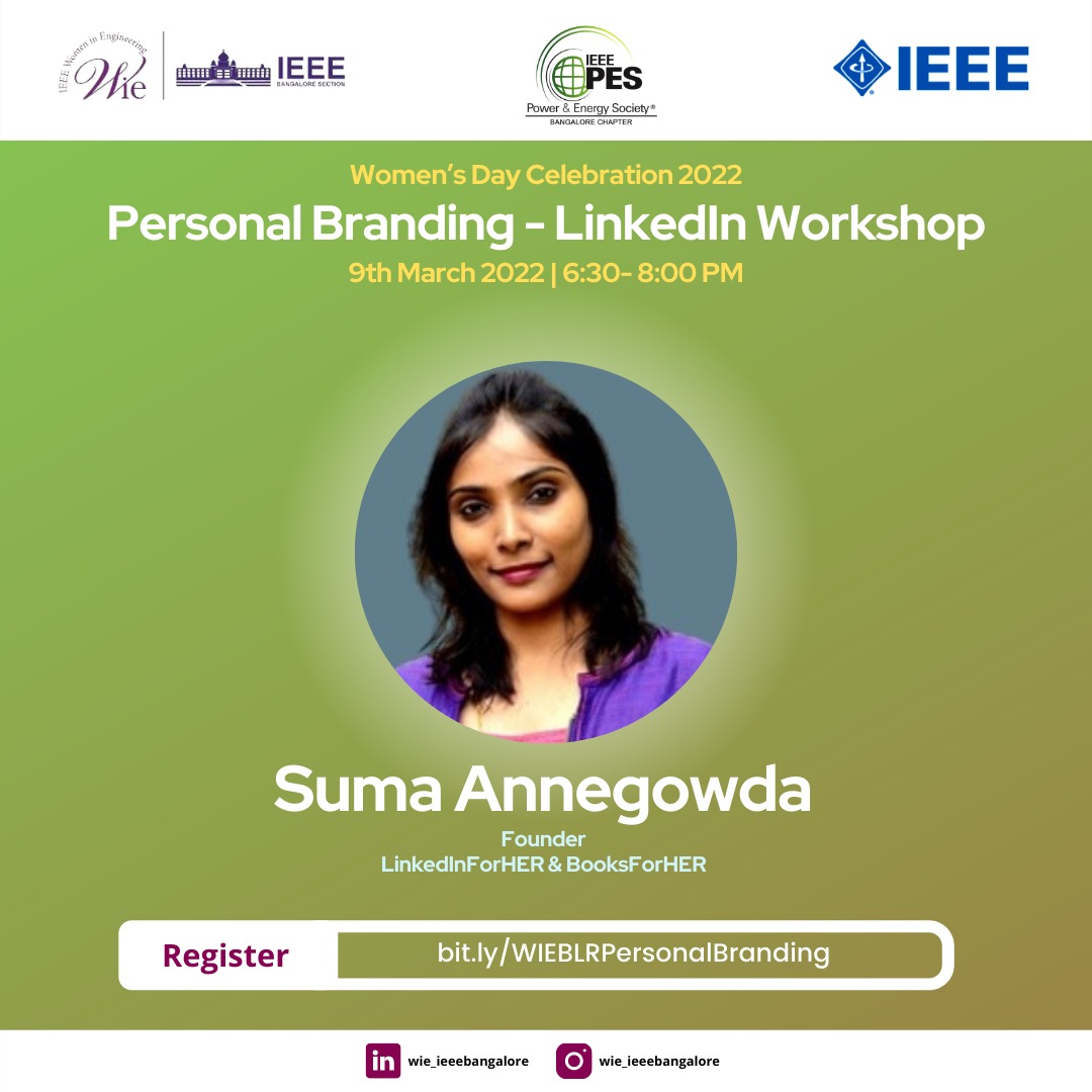 Personal Branding - LinkedIn Workshop - IEEE SPS BANGALORE CHAPTER